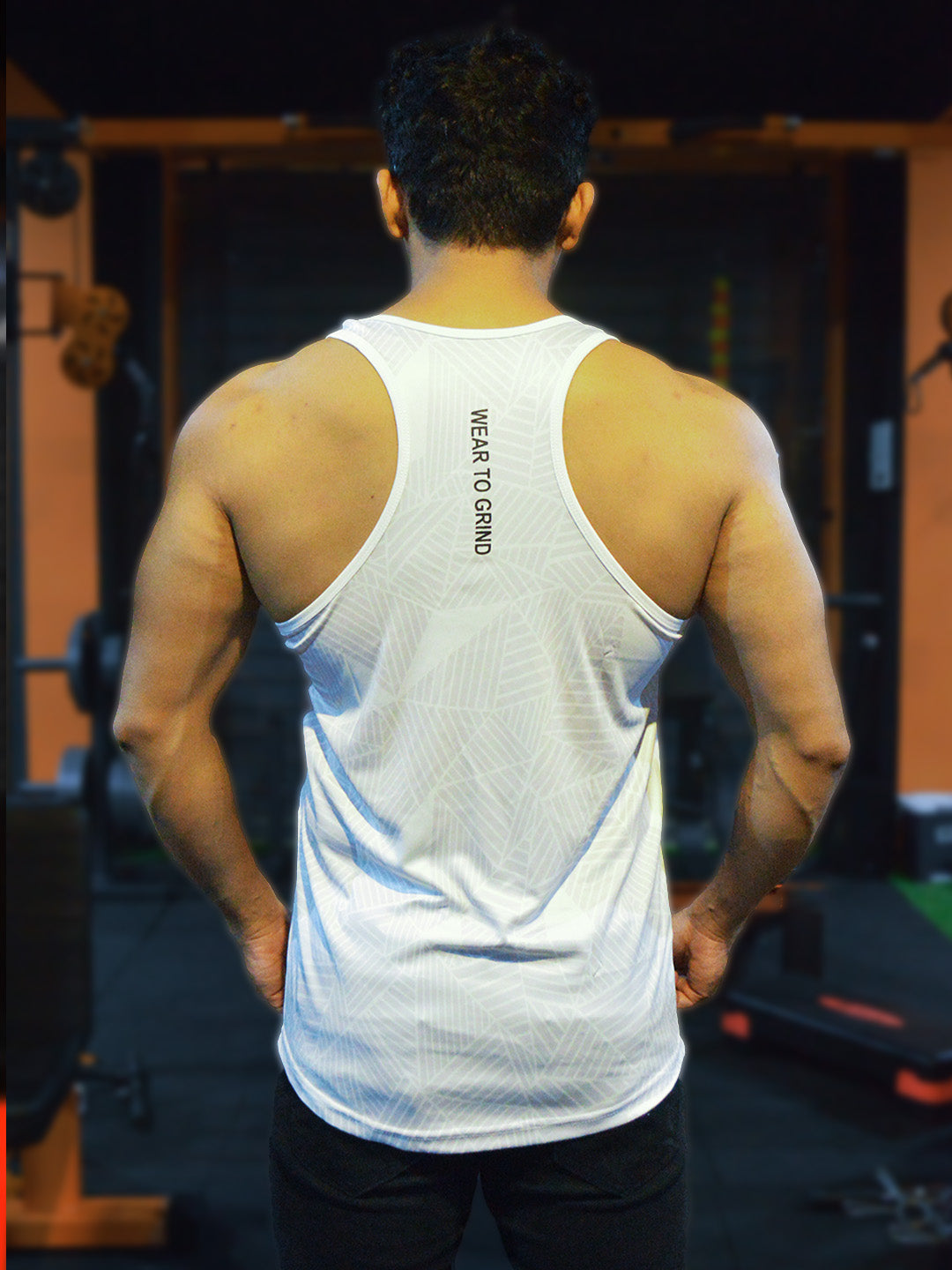 White Pattern Stringer