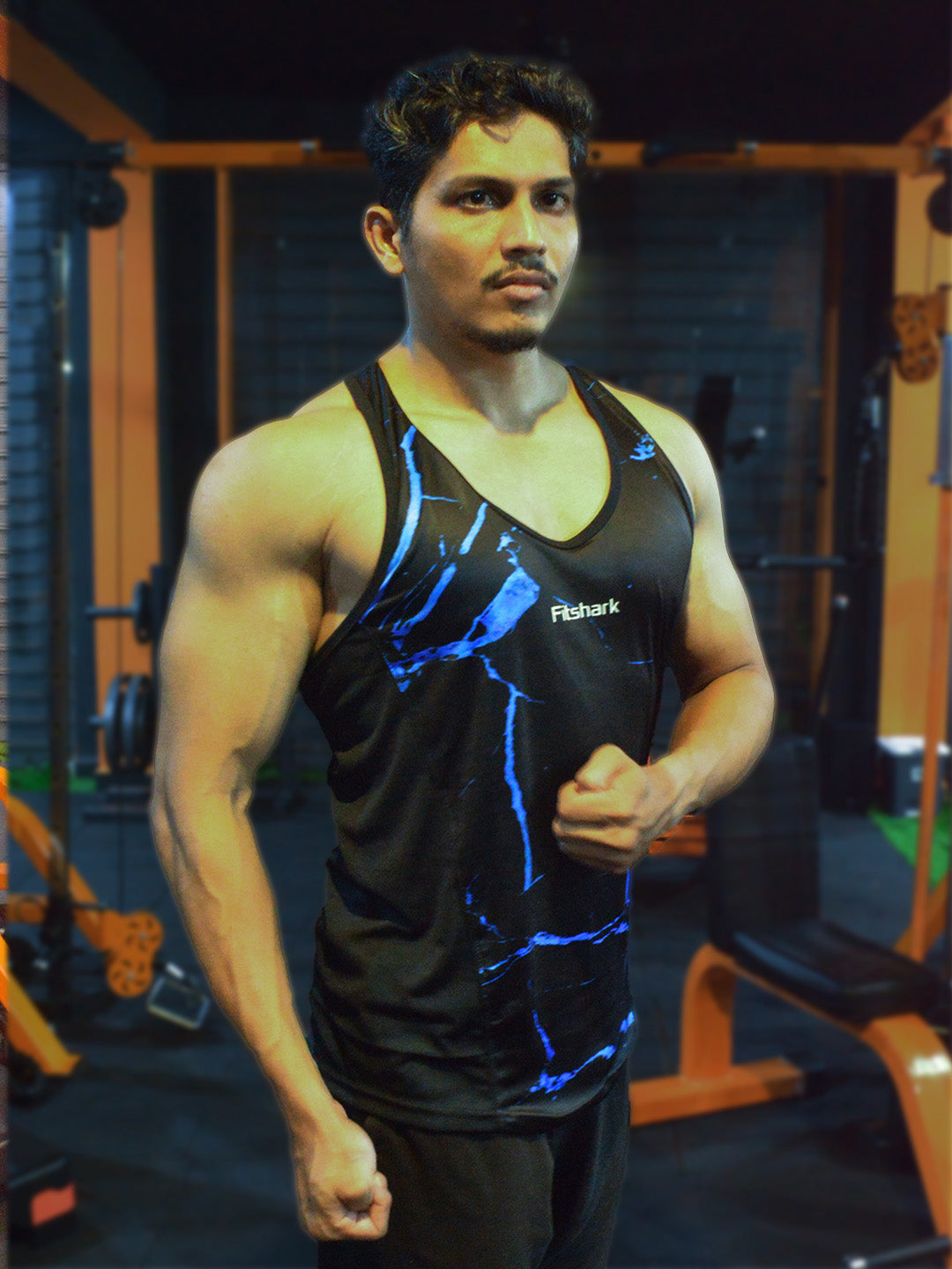 Blue Tie-Dye Stringer