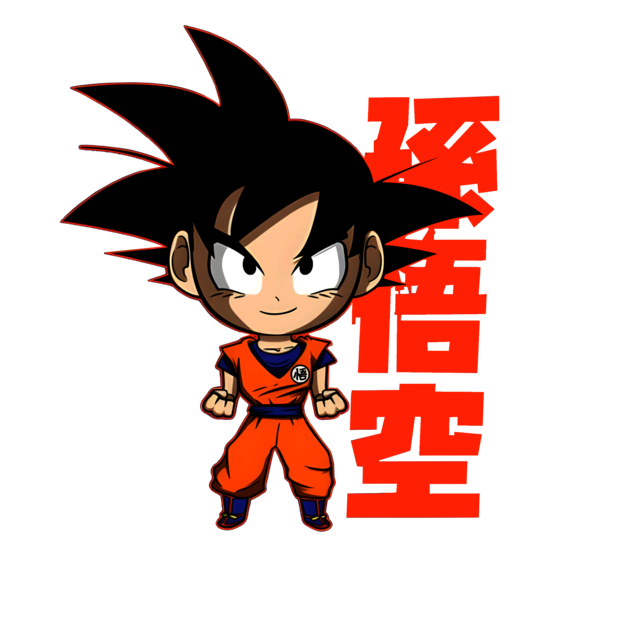Baby Goku T-shirt Black