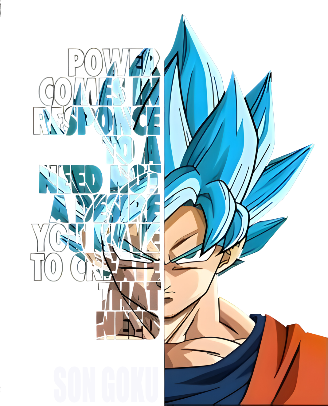 Son Goku T-shirt Blue