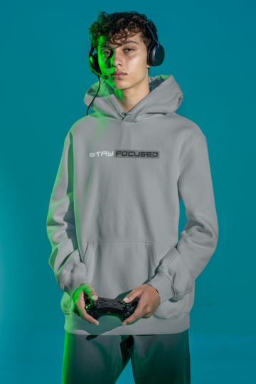 Stay Focused Hoodie Grey