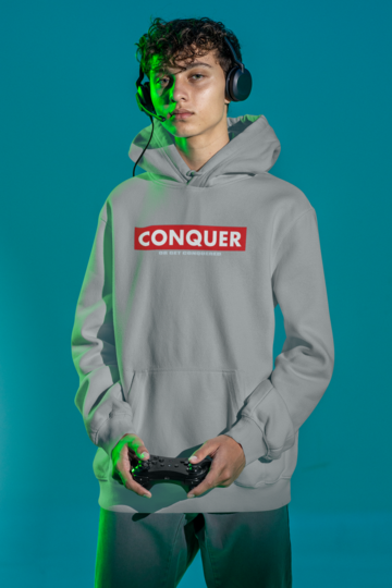 Conquer Hoodie Grey