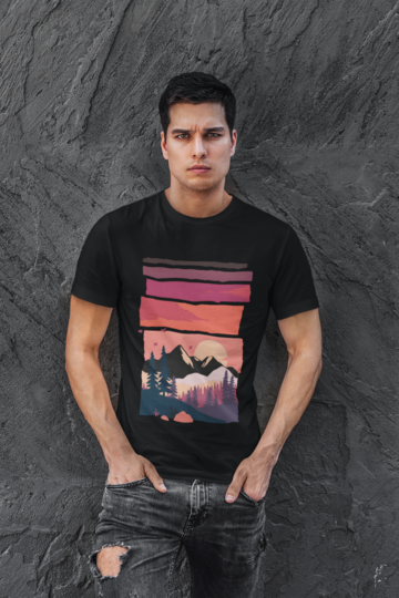 Sunset T-shirt Black