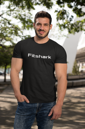 Fitshark Text T-shirt Black