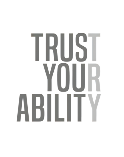 Trust Your Ability T-shirt Navy