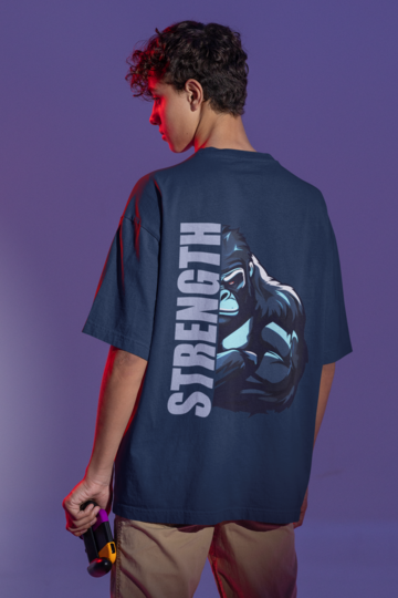 Strength Oversized T-shirt Navy