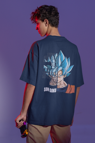 Son Goku Oversized T-shirt Navy