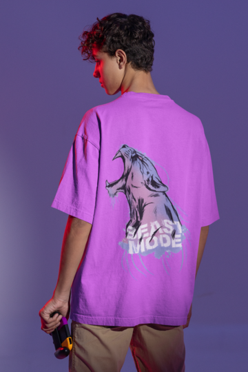 Beast Mode Oversized T-shirt Lavender