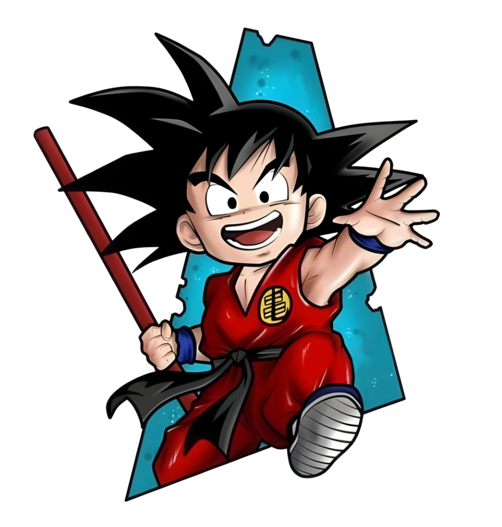 Angry Goku T-shirt Blue