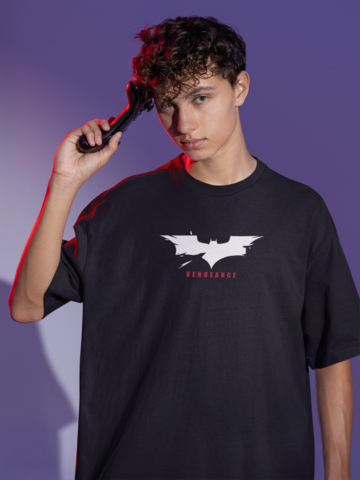 Batman Oversized Tee Black