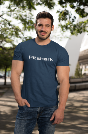 Fitshark Text T-shirt Navy