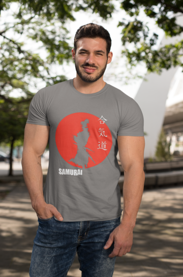 Samurai T-shirt Grey