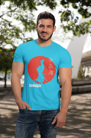 Samurai T-shirt Blue