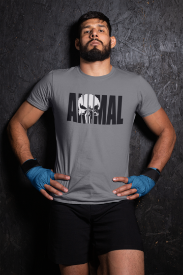 Animal T-shirt Grey