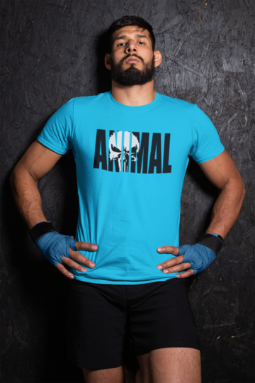 Animal T-shirt Blue