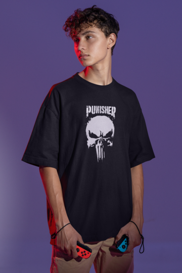 Punisher Oversized Tee Black