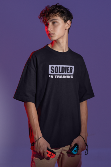 Soldier Oversized Tee Black